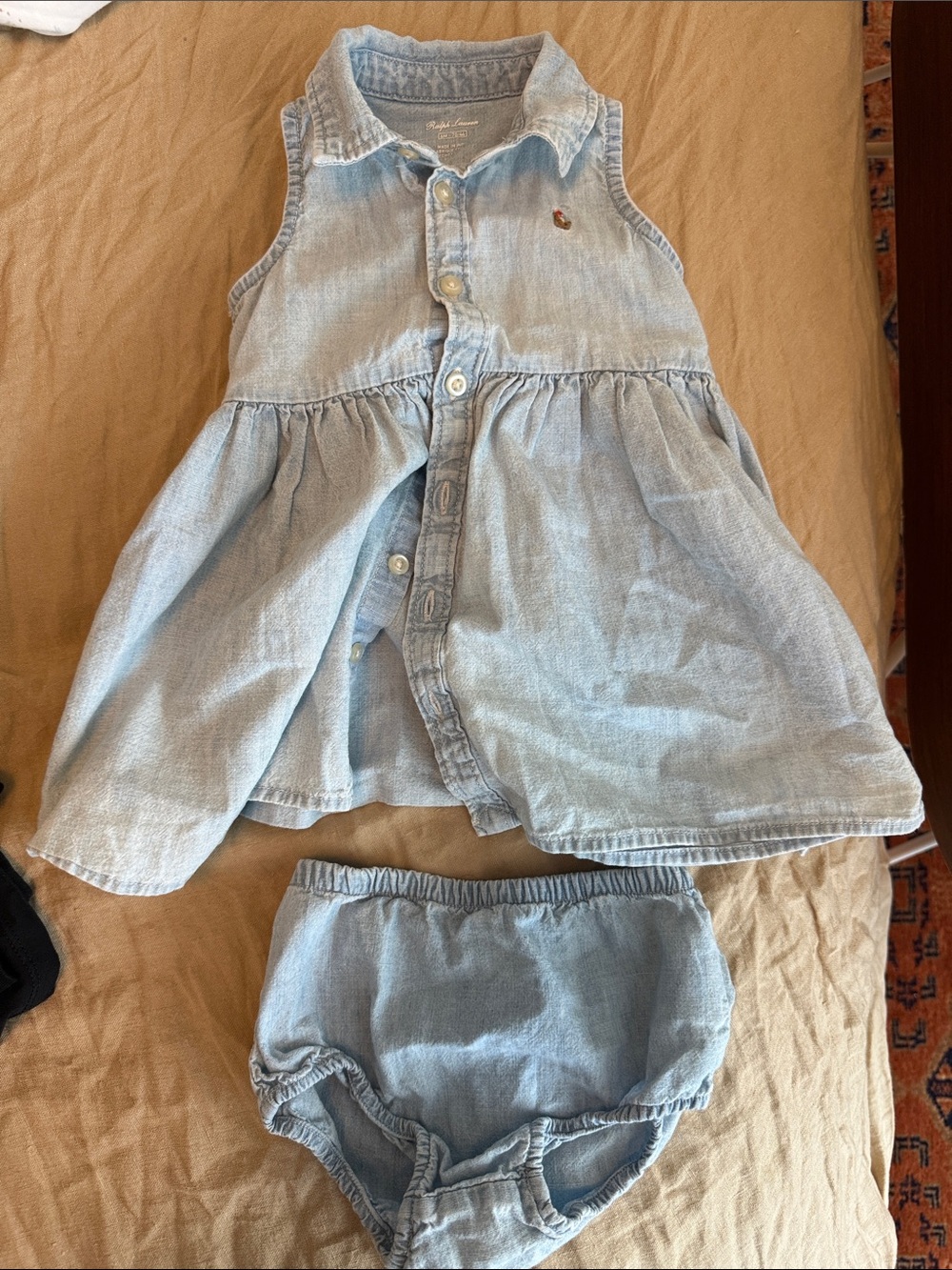 Polo by Ralph Lauren Light Blue Denim Collared Button-Up